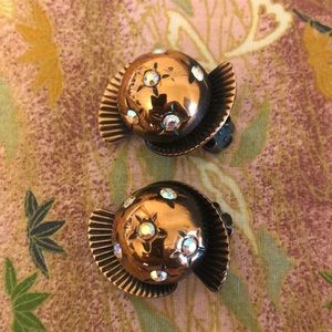Funky Vintage Clip-on Earrings